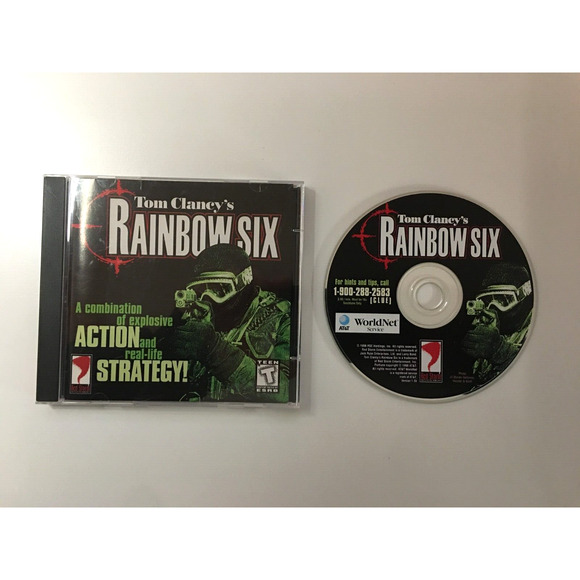Tom Clancy's Rainbow Six (PC/Windows, 1998) Jewel, Manual & Disc - US Seller - Picture 2 of 5
